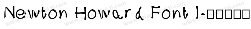 Newton Howard Font I字体转换
